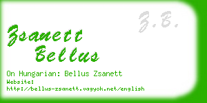 zsanett bellus business card